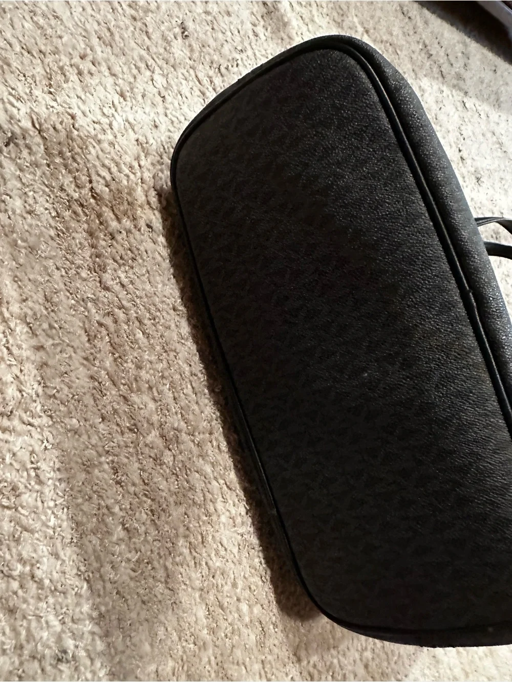 Michael Kors Black MK Embossed Logo Tote